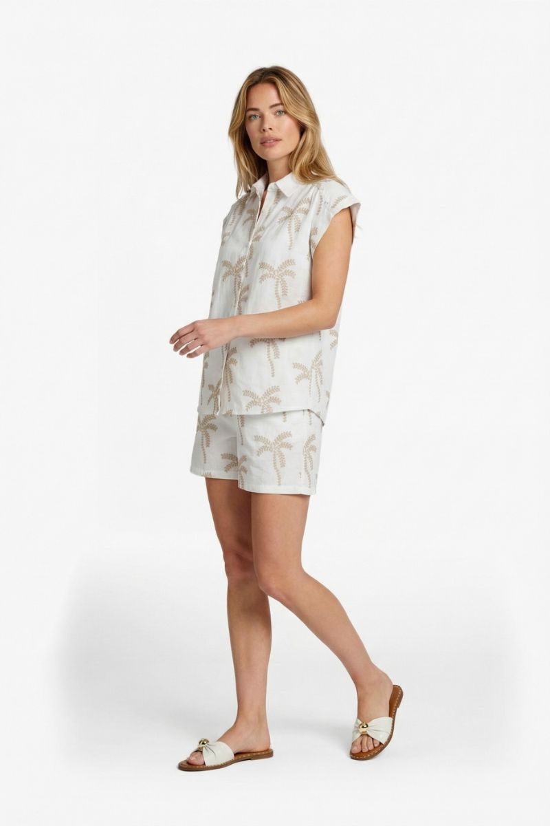 CS The Label Lusanna Blouse Offwhite/Khaki